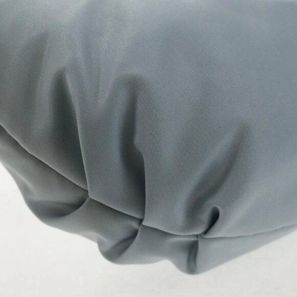 PRADA Chain Shoulder Bag Nylon Light Blue Silver Auth 145974M - Picture 4 of 16